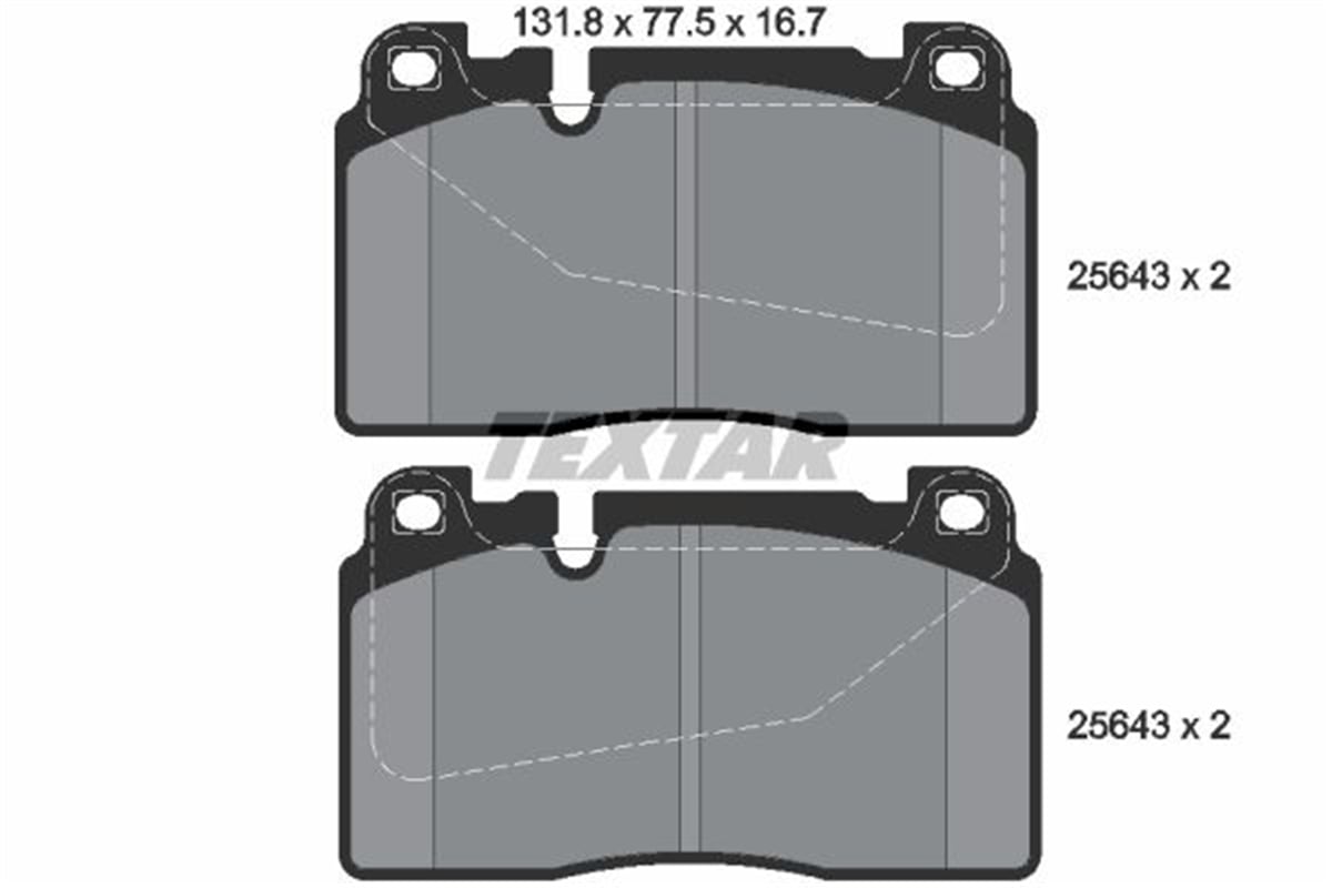 TEXTAR 2564301 - Fren Balatasi Ön - Vw A6-a7-q5