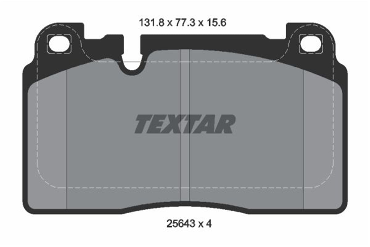 TEXTAR 2564302 - Fren Balatasi Ön - Vw A6-a7-q5