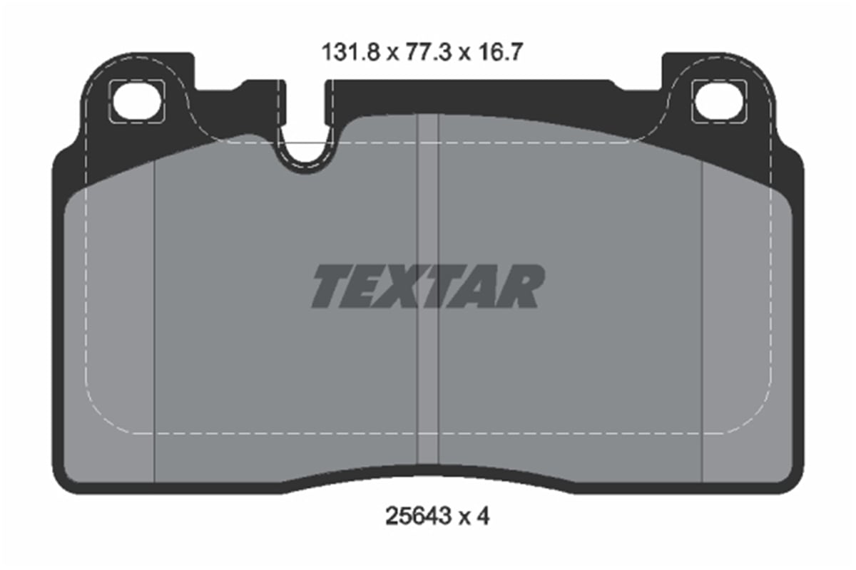 TEXTAR 2564305 - Fren Balatasi Ön - Vw A6-a7-q5