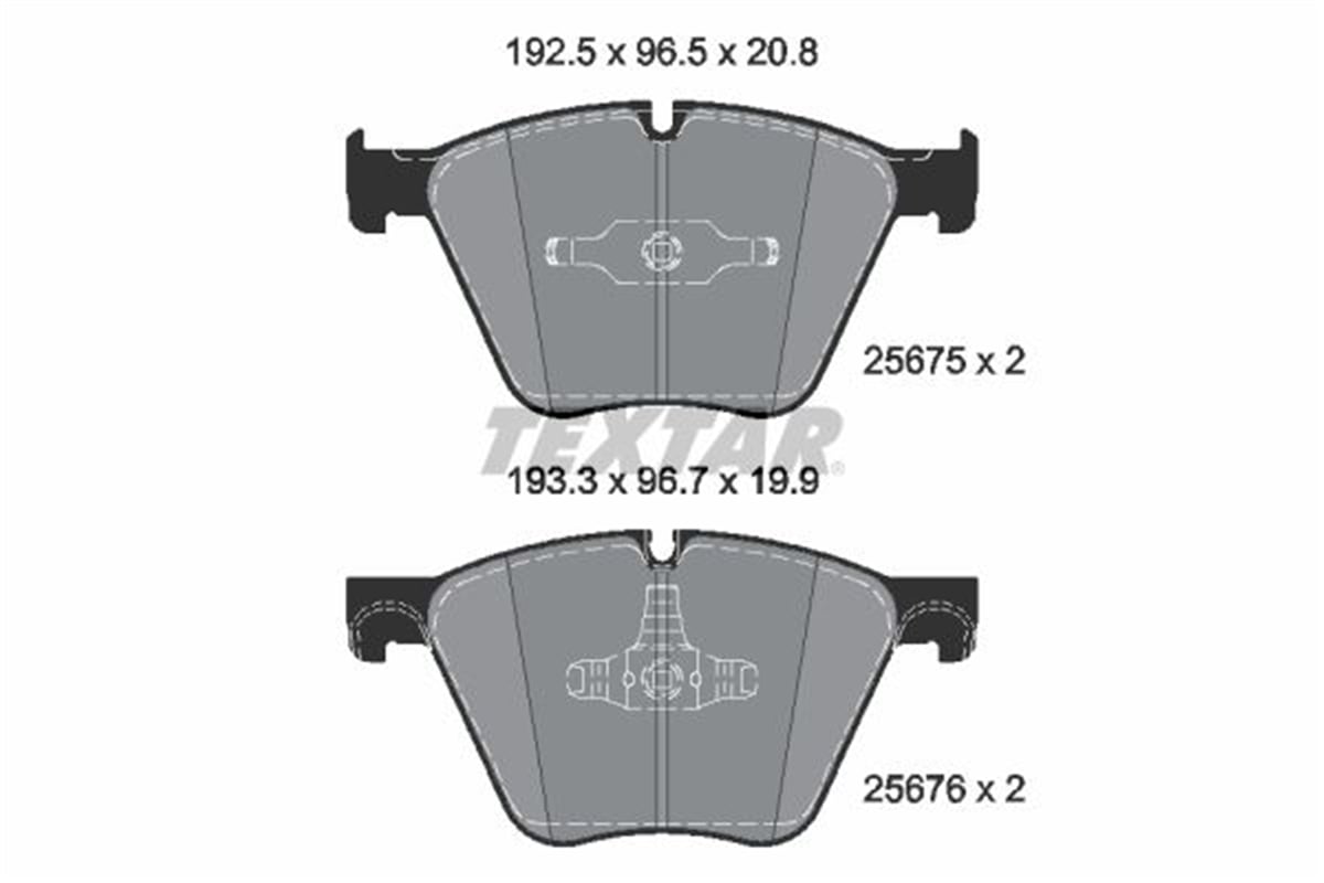 TEXTAR 2567501 - Fren Balatasi Ön - Bmw F01-f02-f04