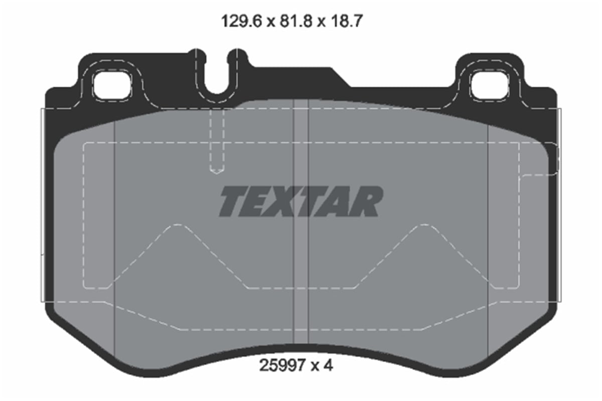 TEXTAR 2599701 - Fren Balatasi Ön - Mercedes W205-213