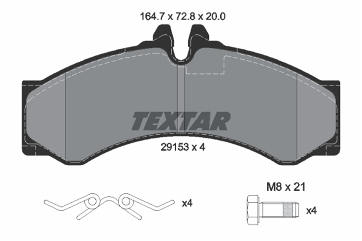 TEXTAR 2915301 - Fren Balatasi Ön - Vw Lt-sprinter