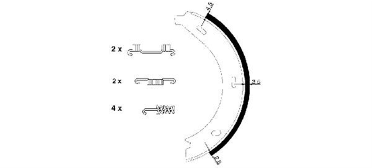 TEXTAR 91054600 - El Fren Balatasi - Mercedes W638