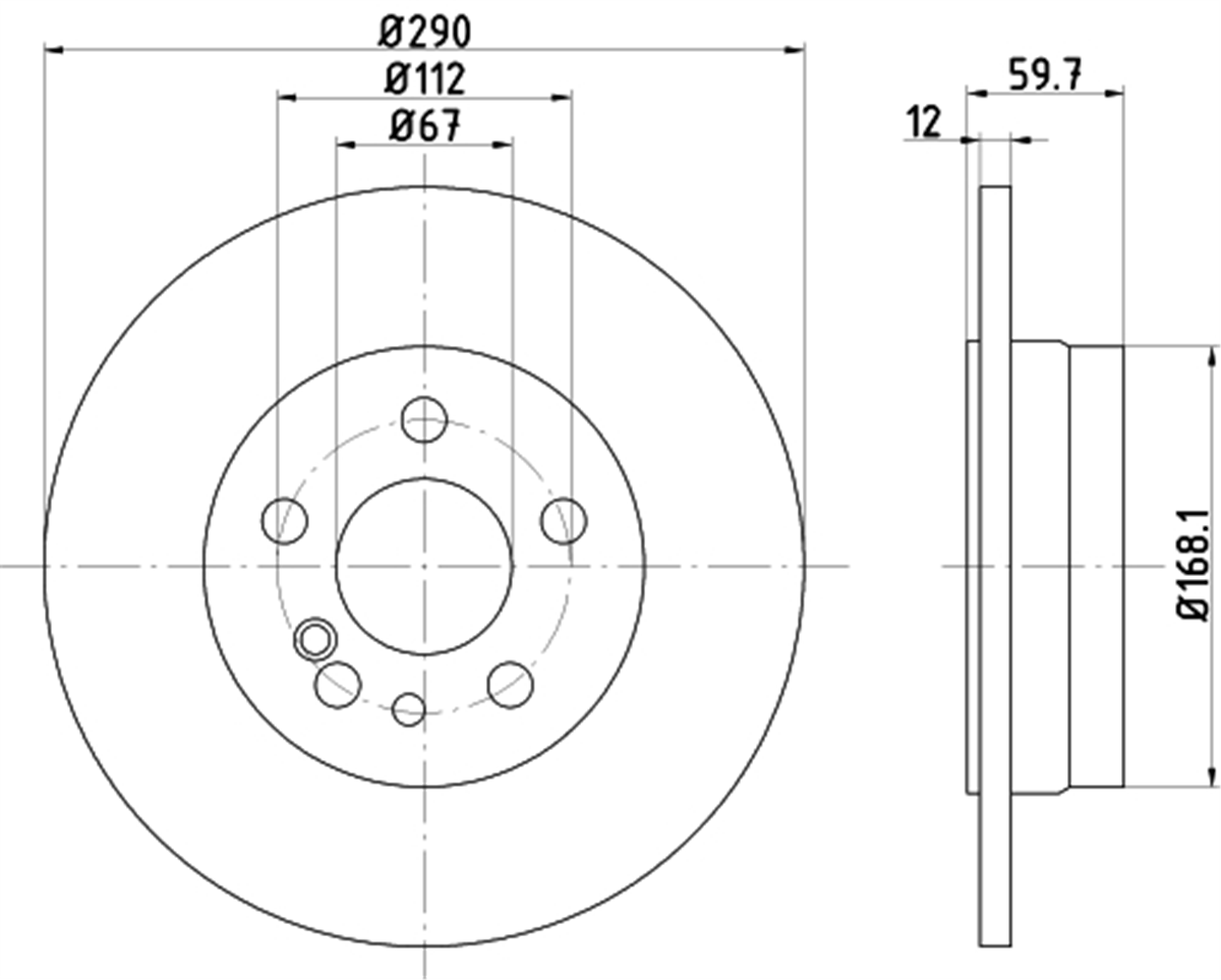 TEXTAR 92056900 - Fren Diski Arka - Mercedes W140