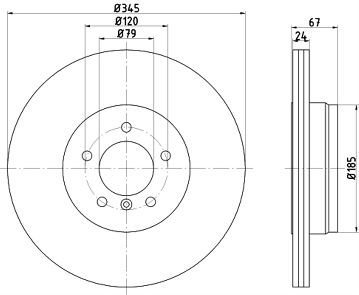 TEXTAR 92123203 - Fren Diski Arka - Bmw E65-66