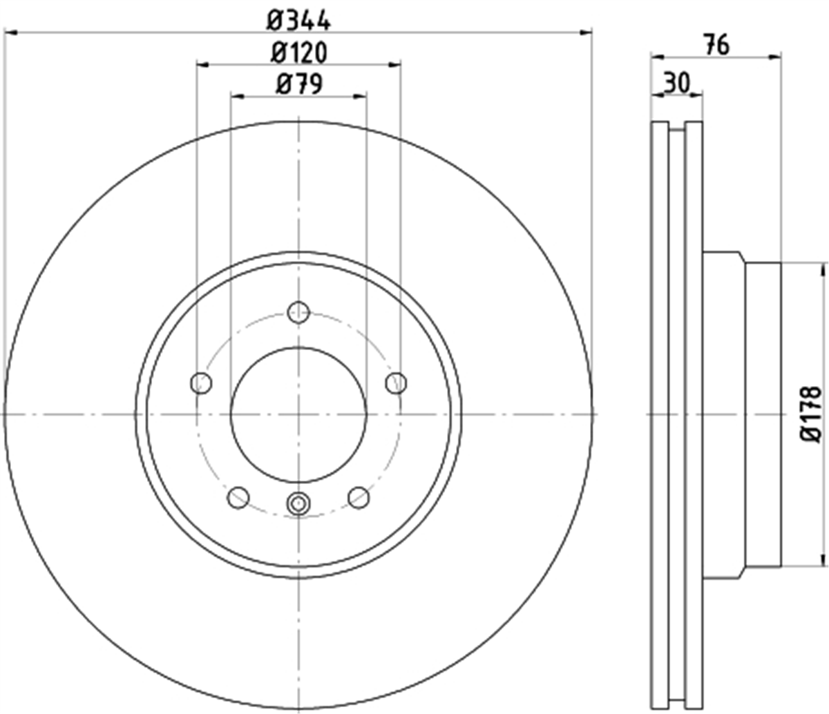 TEXTAR 92185103 - Fren Diski Ön - Bmw Land Rover Range Rover Iii