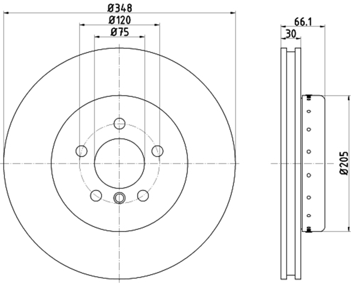 TEXTAR 92265725 - Fren Diski Ön - Bmw F06-f10-f11-f18-f12-f13 Xd-dx