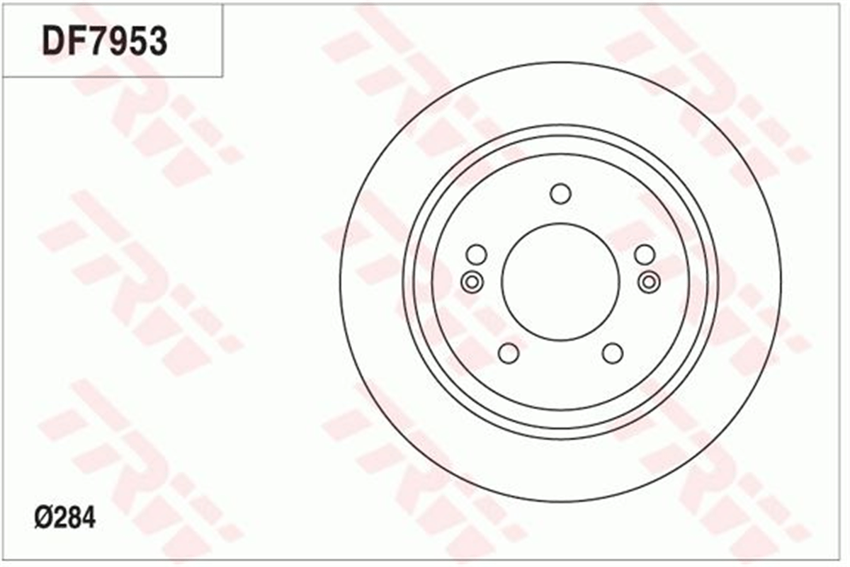 TRW DF7953 - Fren Diski Arka - Kore Ioniq/i30/ceed/xceed/optima