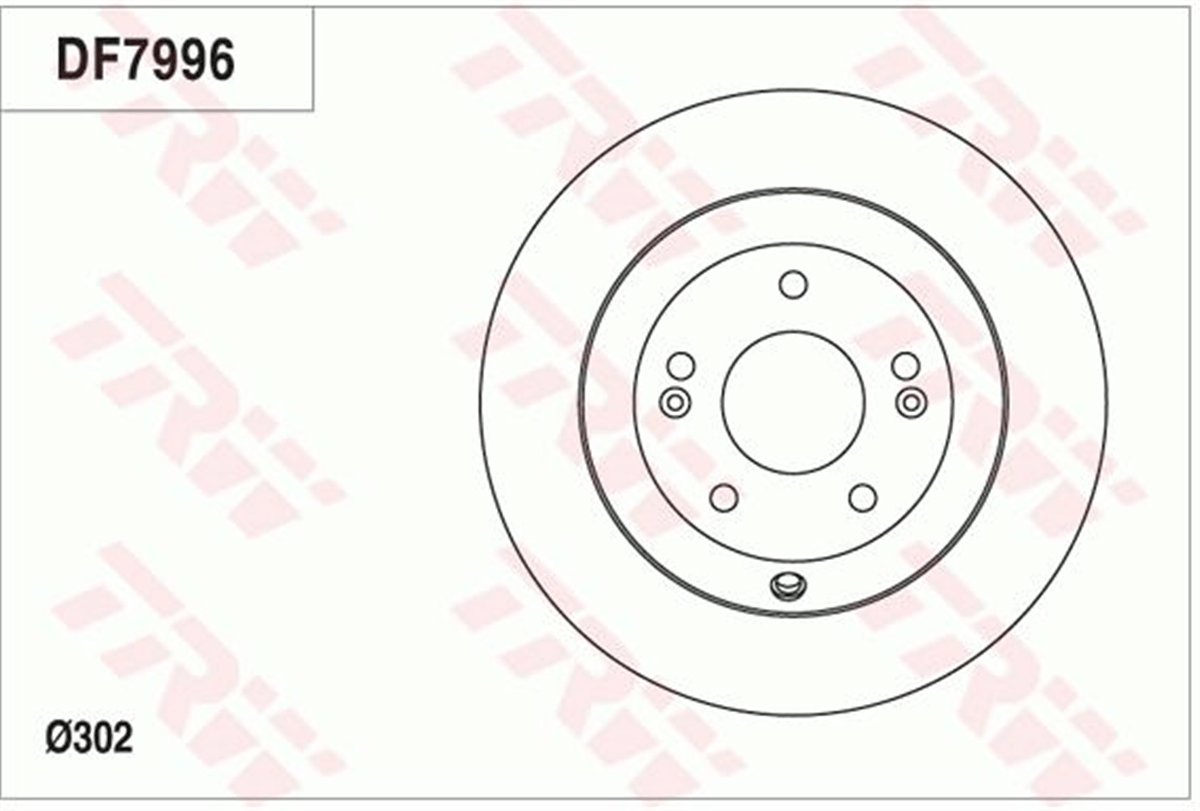 TRW DF7996 - Fren Diski Arka - Kore Santafe/grand Santafe/sorento