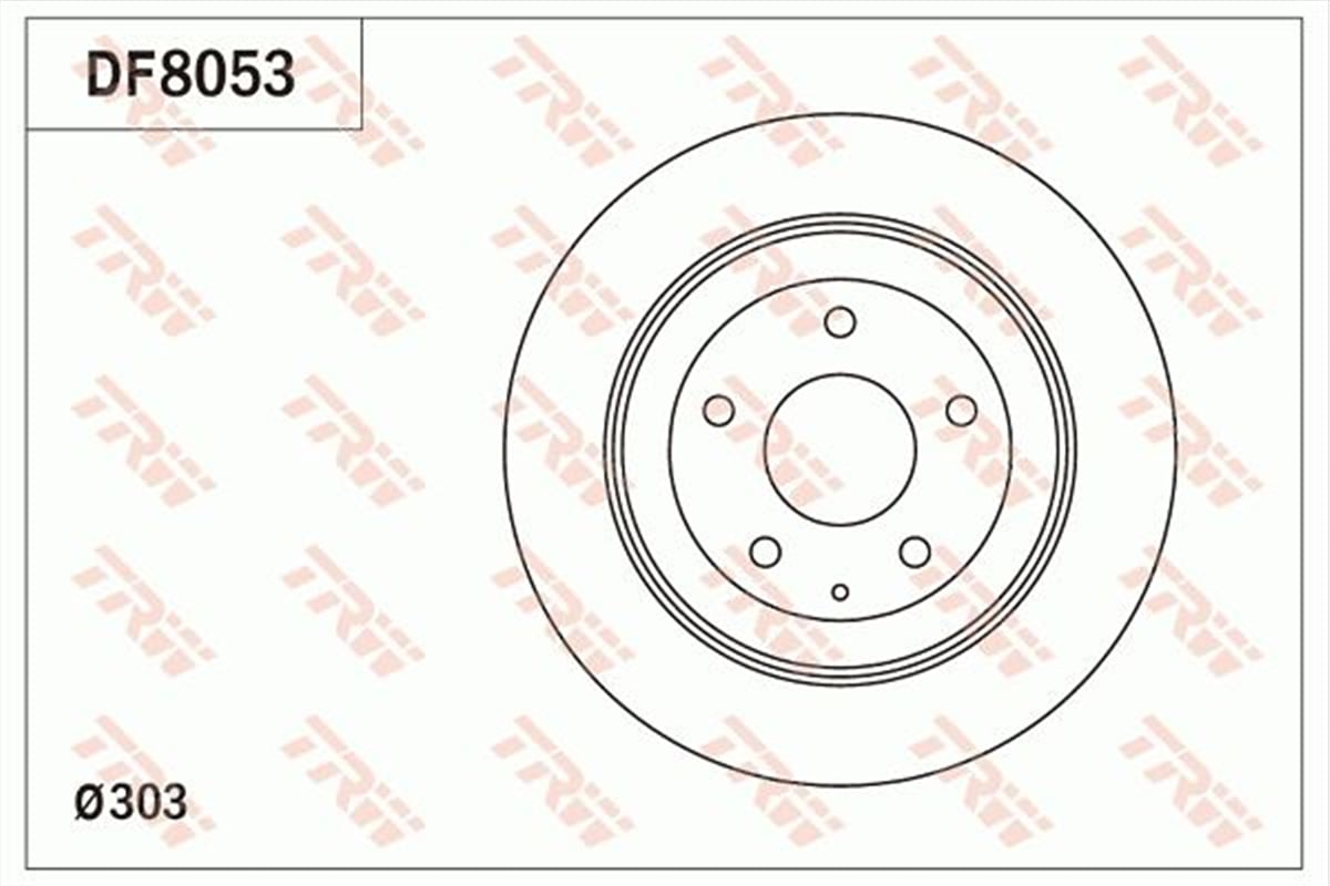 TRW DF8053 - Fren Diski Arka - Japon Cx5 (ke, Kf)
