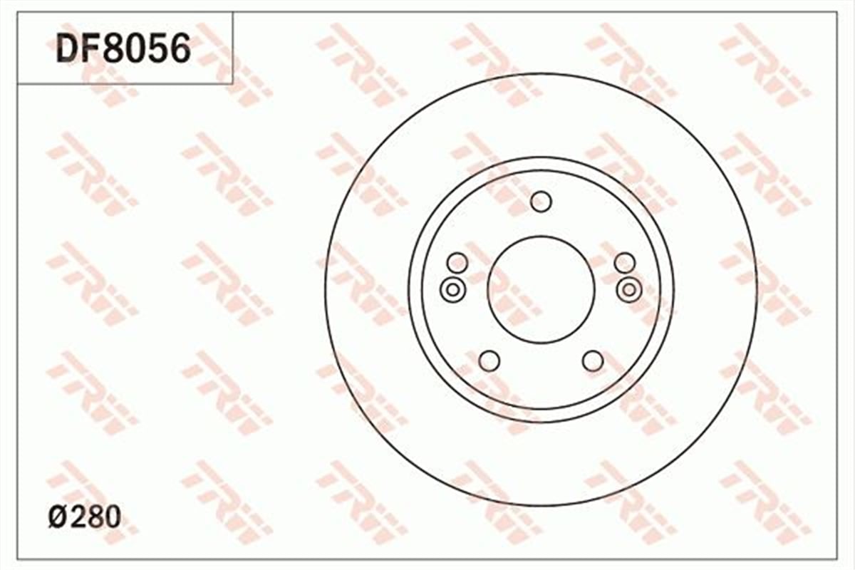 TRW DF8056 - Fren Diski Ön - Kore I30/elantra/ceed/kona