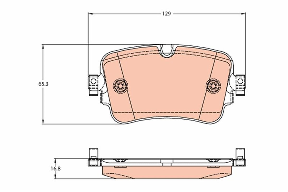 TRW GDB2131 - Fren Balatasi - Vw Q7-a8