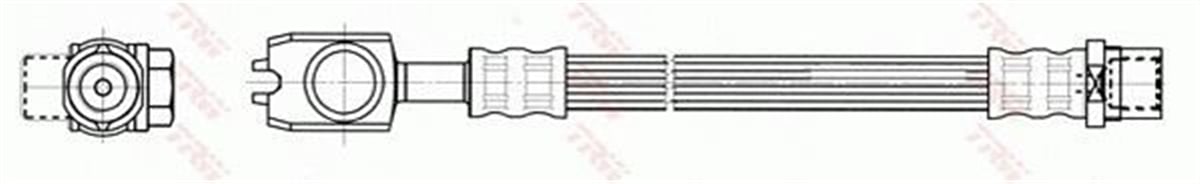 TRW PHD557 - Fren Hortumu Arka - Vw Passat-a4-a6