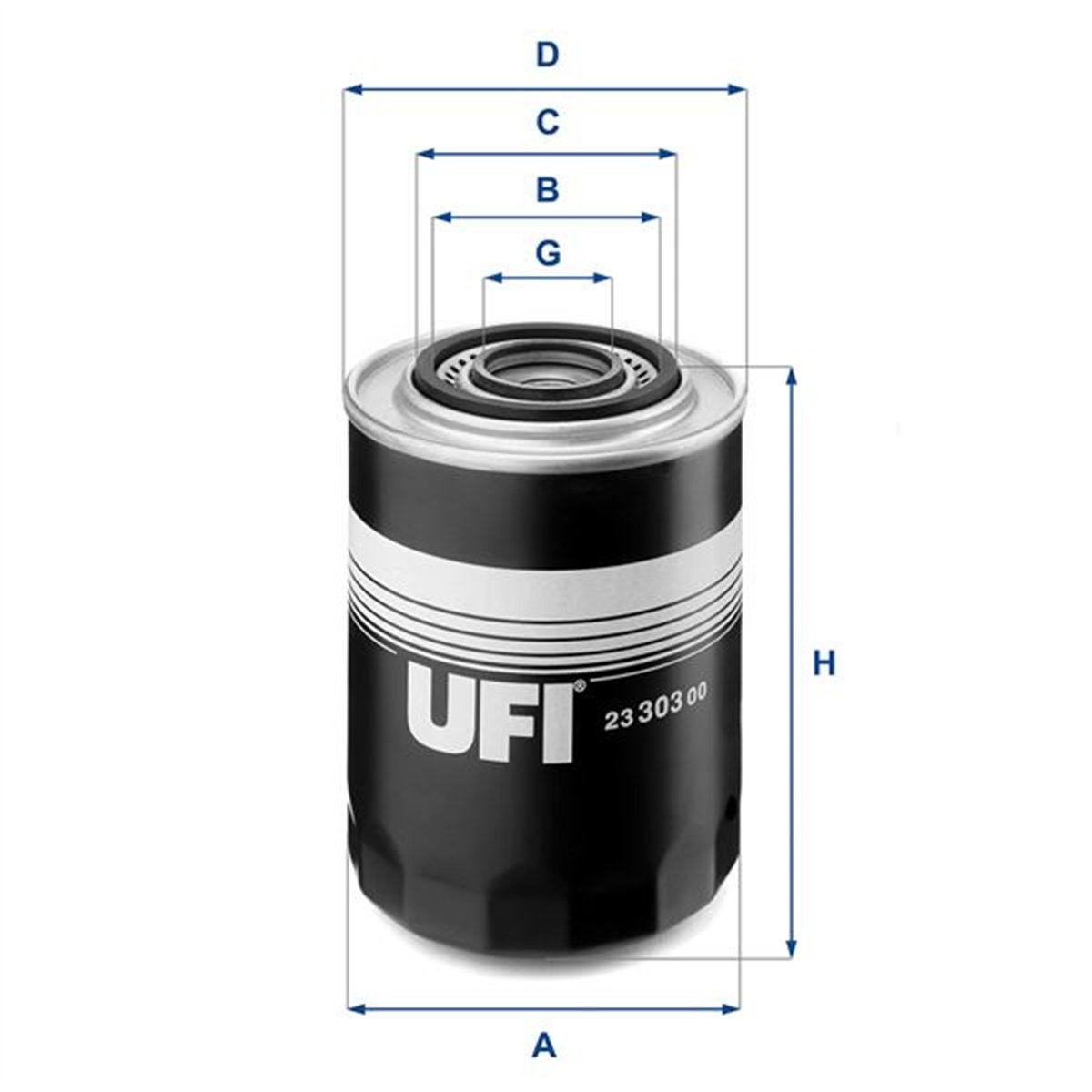 UFI 23.303.00 - Yag Filtresi - Fiat Ducato/boxer/master