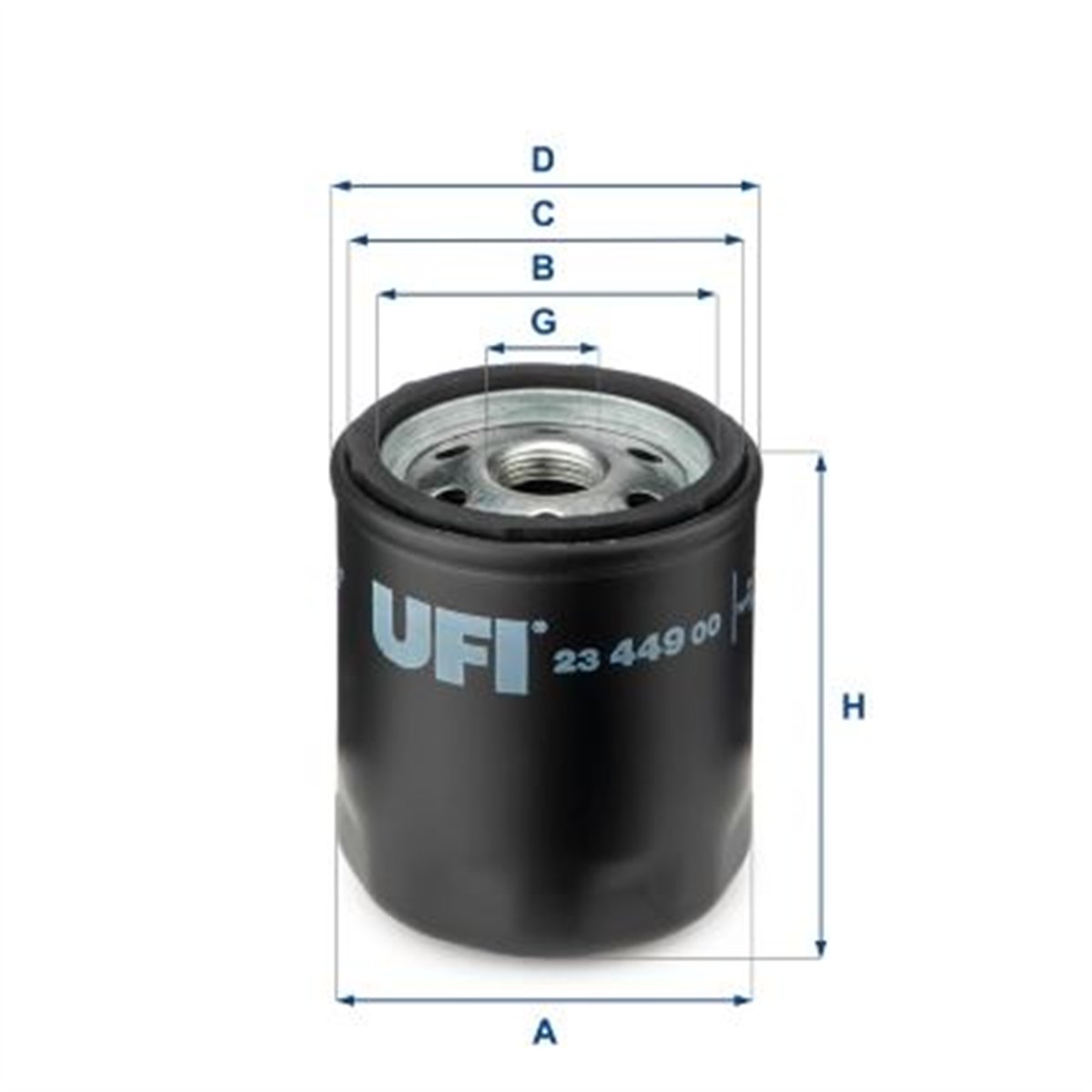 UFI 23.449.00 - Yag Filtresi - Fiat Doblo/brava/bravo/punto/alfa