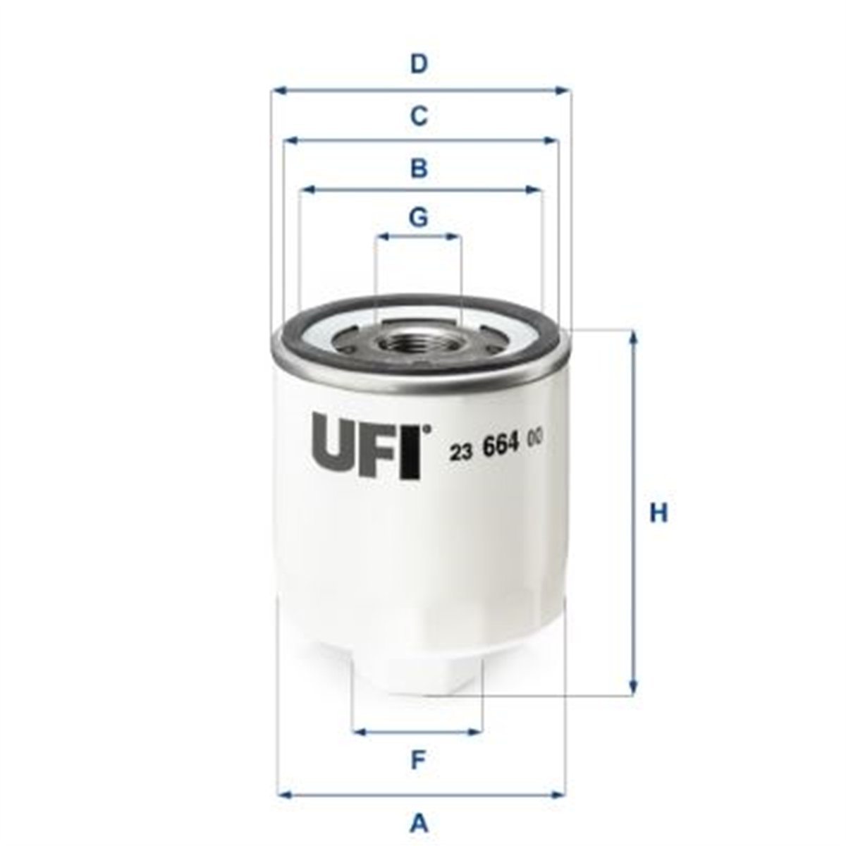 UFI 23.664.00 - Yag Filtresi - Ford Transit V-363