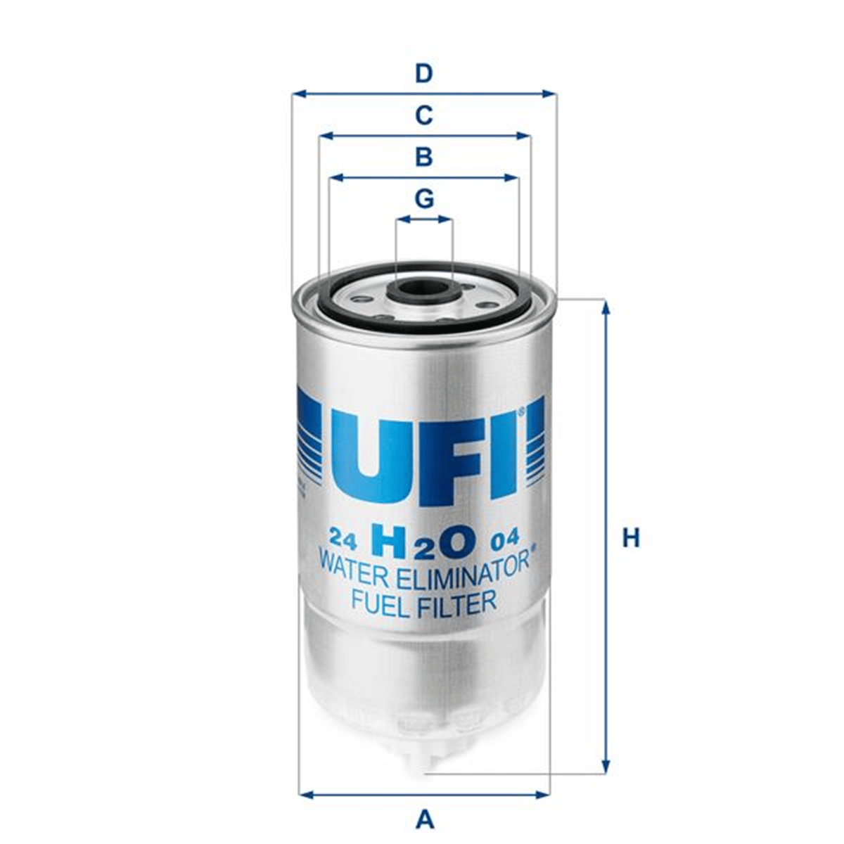 UFI 24.H2O.04 - Yakit Filtresi - Fiat Doblo-stilo-alfa Romeo 147