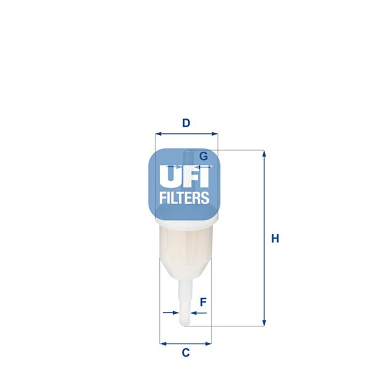 UFI 31.009.00 - Yakit Filtresi - Renault Universal Tip