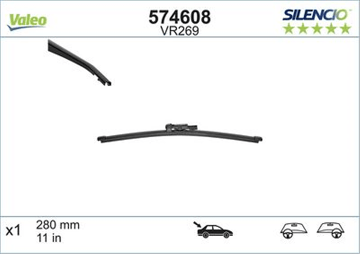 VALEO 574608 - Silecek Süpürgesi Arka - Bmw E81-e87-87 Lci