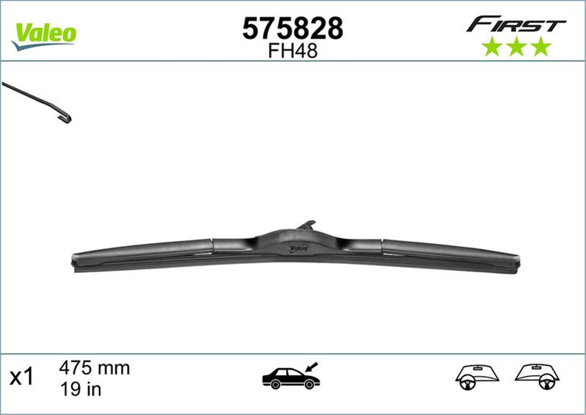 VALEO 575828 - Silecek Süpürgesi - Japon Navara