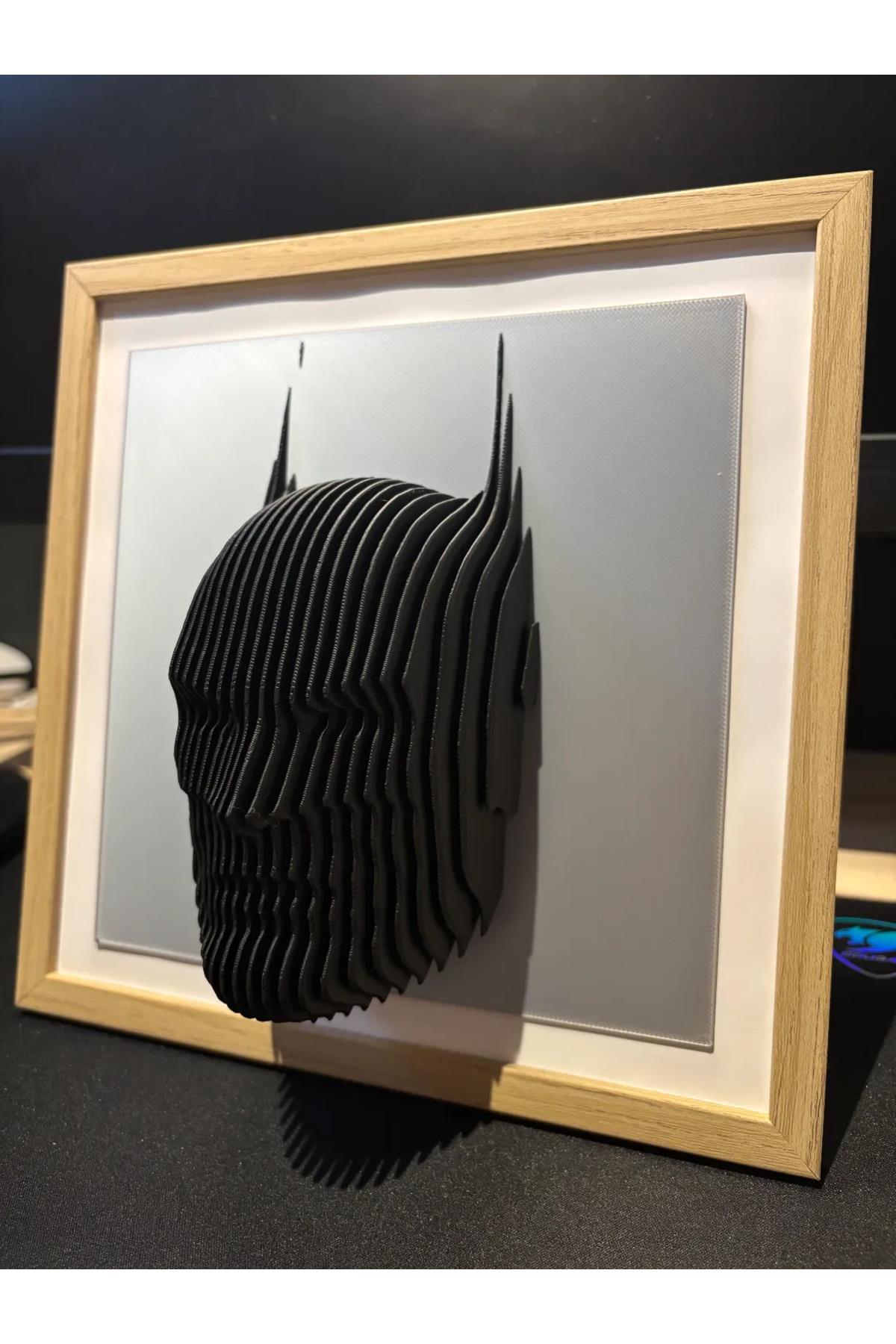3 Boyutlu Batman Marvel Figür Heykel Tablo - Çerçevesiz