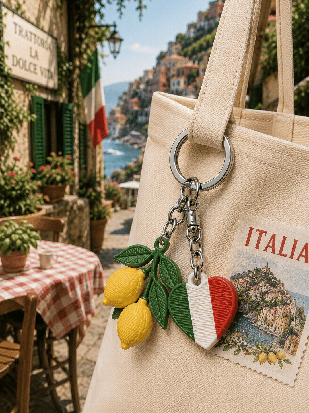 Italian Summer Bag Charm / Italya Çanta Çarmı - Anahtarlık