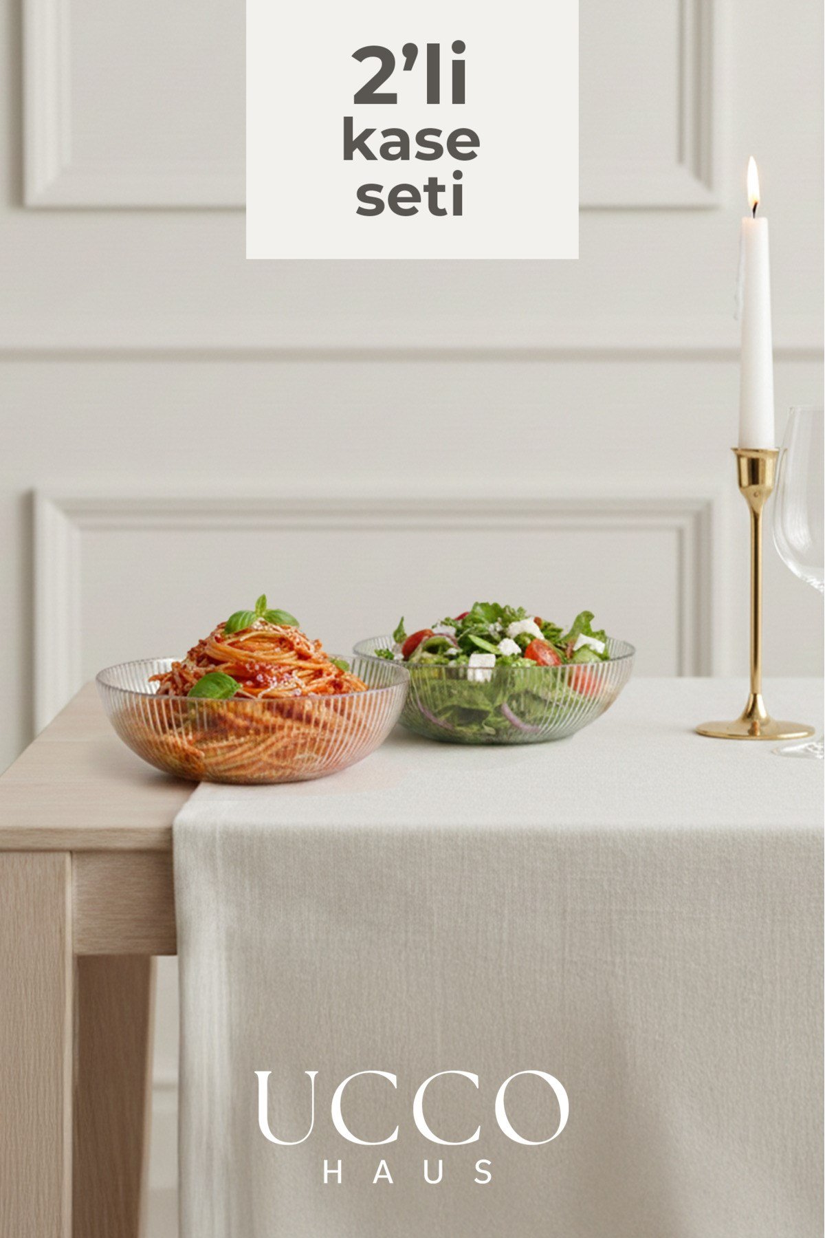 2 ADET 20cm Paris Yuvarlak Kase Seti - Salata Meyve Kasesi - Sunumluk Şık Pinterest Tabak
