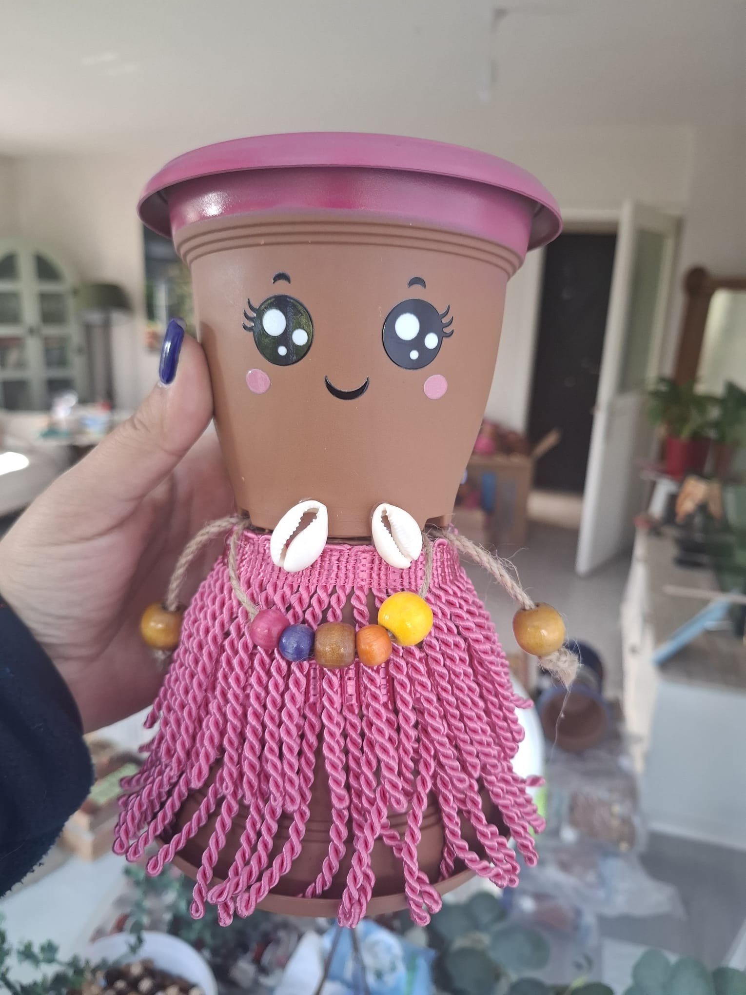 MİNİŞ Sukulent Saksı Pembe