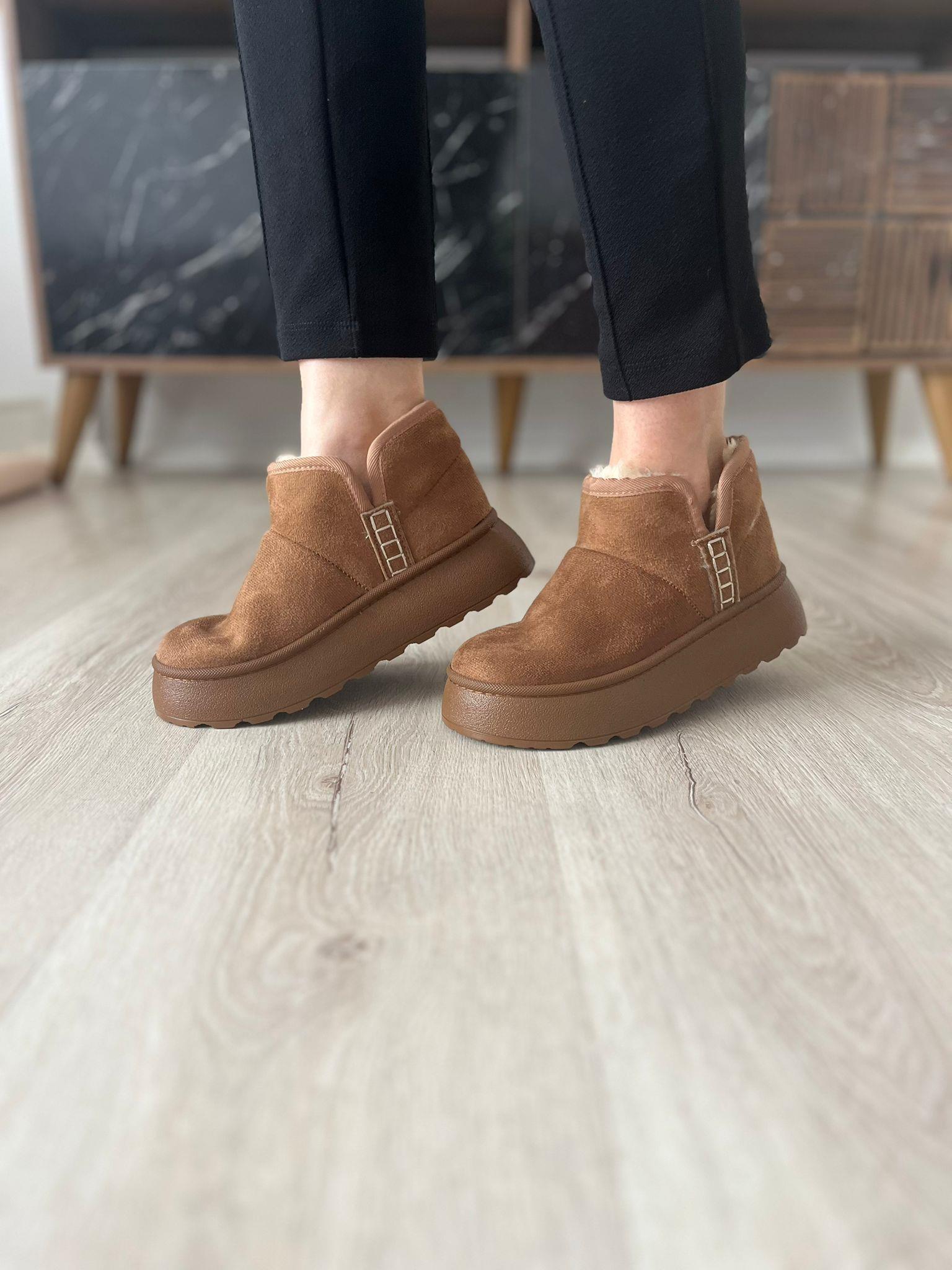 Taba Peluş Kadın Ugg - 102