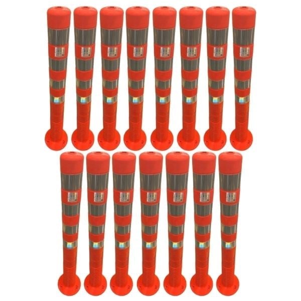100 cm TPU Esnek Delinatör Duba 15'li Set – Turuncu Şerit Ayırıcı