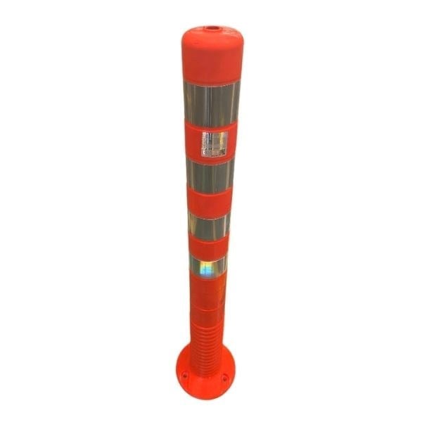 100 cm TPU Esnek Delinatör Duba – Turuncu Şerit Ayırıcı
