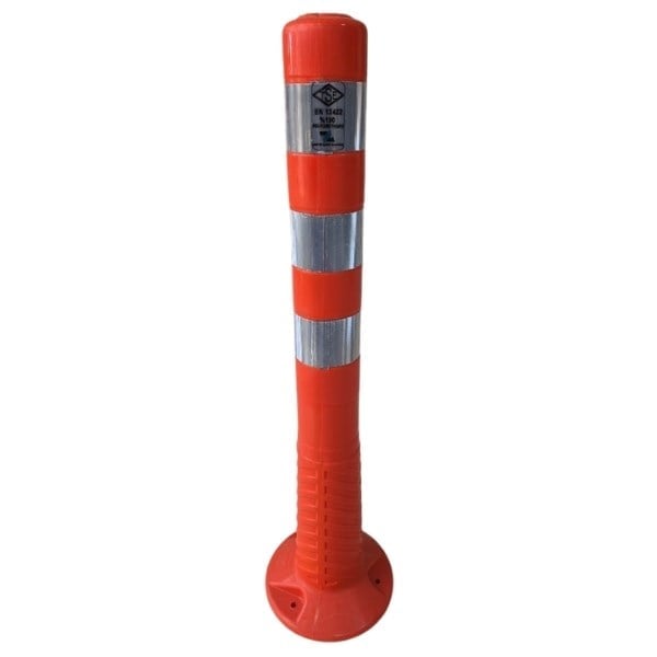 70 cm TPU Esnek Delinatör – Turuncu Şerit Ayırıcı Plastik Duba