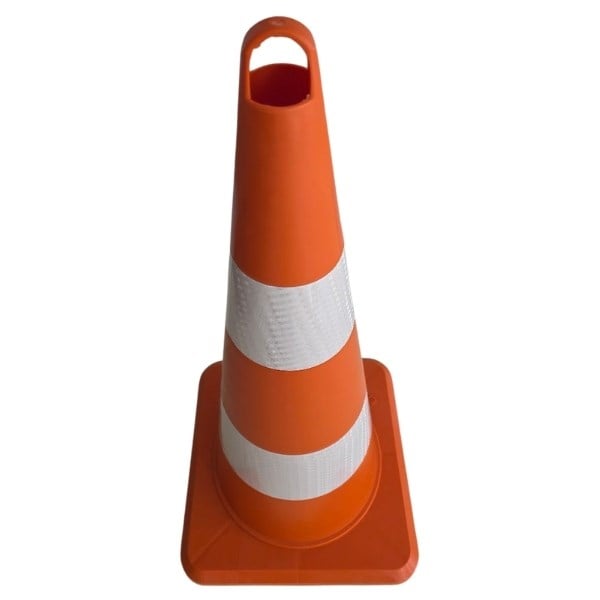 75 cm Turuncu Ekonomik Trafik Konisi 20'li Set – TPE Plastik Duba