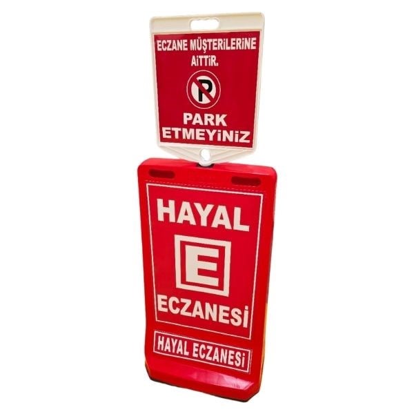 Eczane Park Etmeyiniz Levhalı Reklam Dubası – 90 cm
