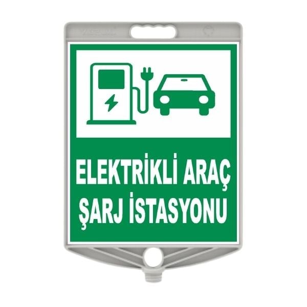 Elektrikli Araç Şarj İstasyonu Uyarı Levhası