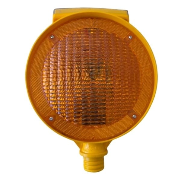 Yuvarlak Sarı Solar Flaşörlü LED Lamba