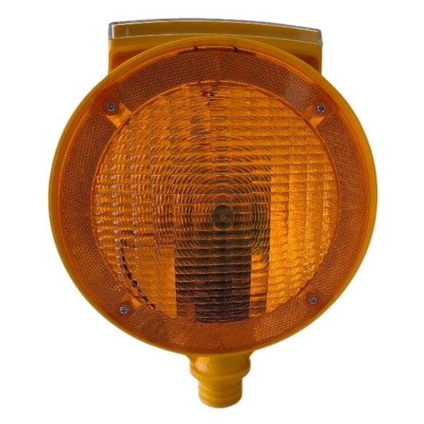 Yuvarlak Sarı Solar Flaşörlü LED Lamba