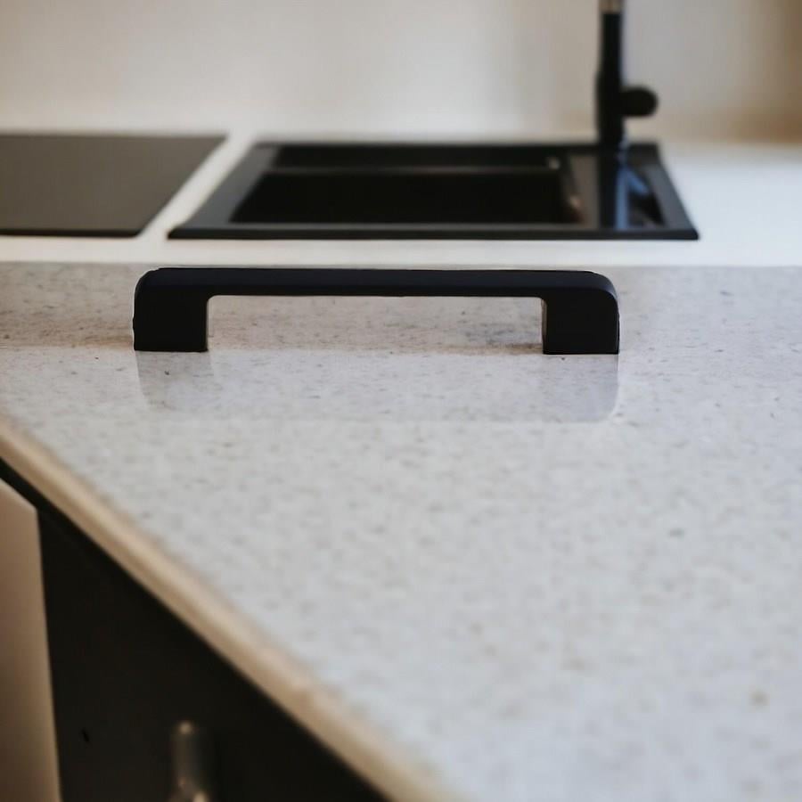 Arel 160 mm Siyah Kulp Mobilya Dolap Çekmece Vestiyer Kulpları-İMZA