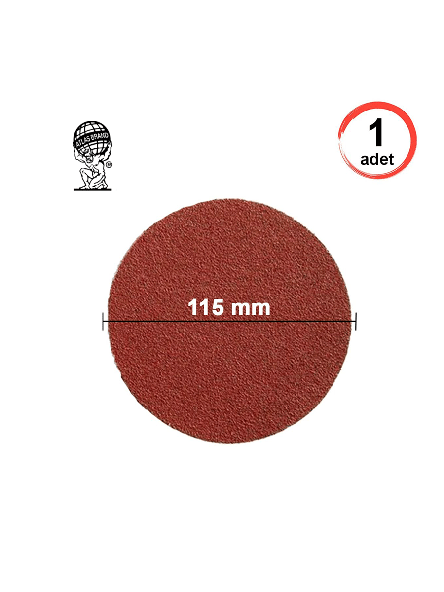 Atlas Gt888 Yuvarlak Disk Cırt Zımpara 115 Mm - P150 Kum-Atlas