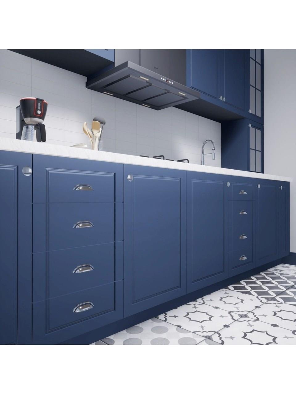 Çanak Kulp - 96 mm Krom Mobilya Kulp (Dolap, Çekmece, Vestiyer Uyumlu)-İMZA