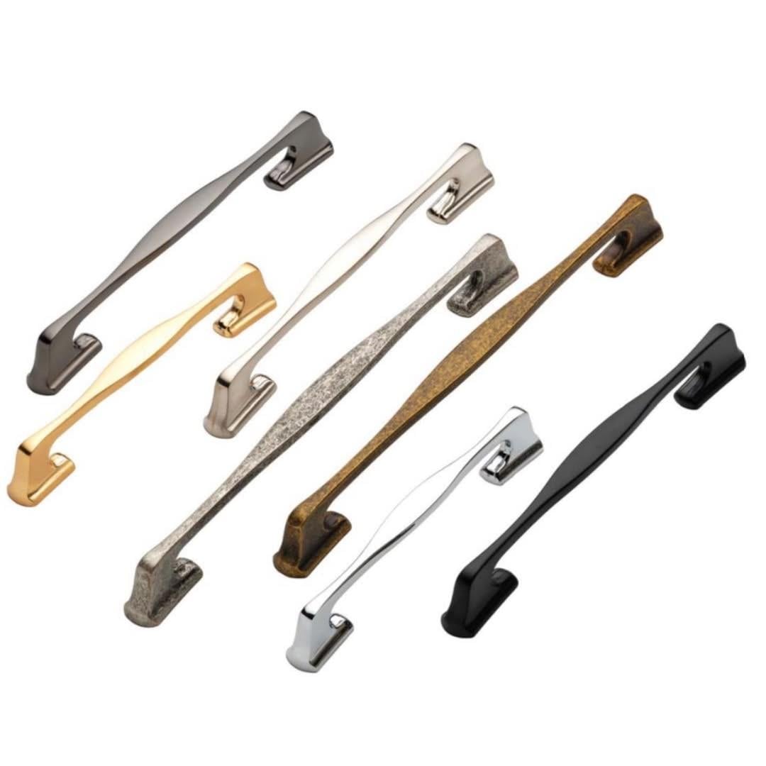 Eliza 128 mm Mat Altın Kulp Mobilya Dolap Çekmece Vestiyer Kulpları-İMZA