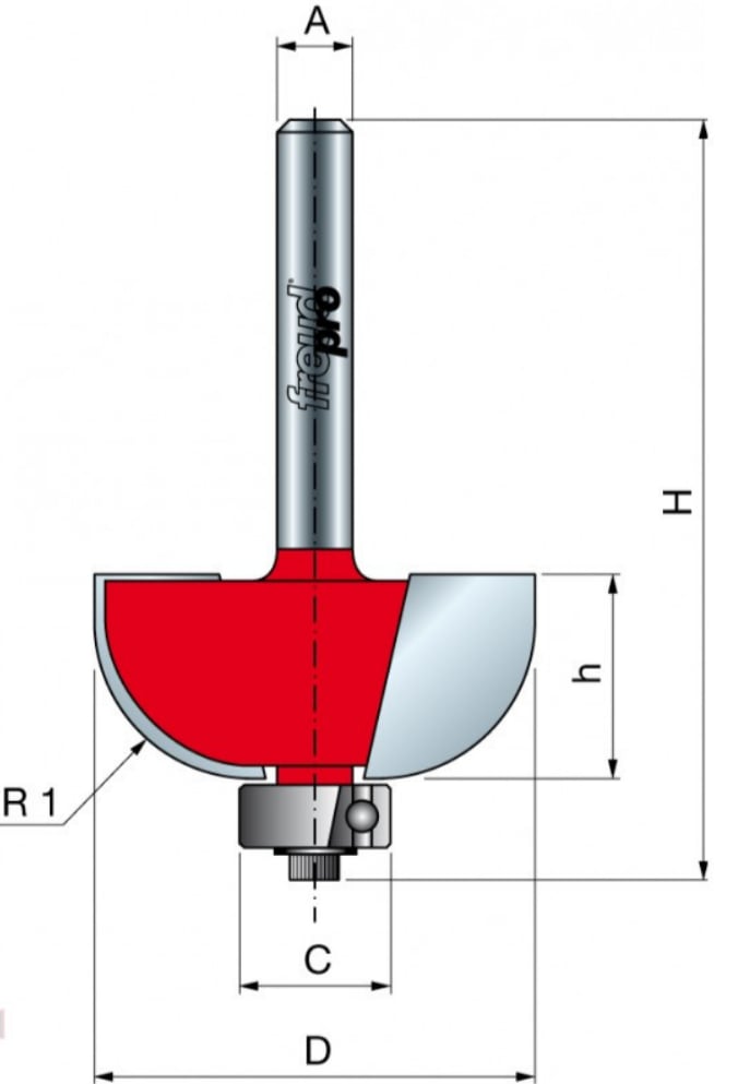 Freud 30-11212P 31,75x12,7x12,7X2 Z=2-FREUD
