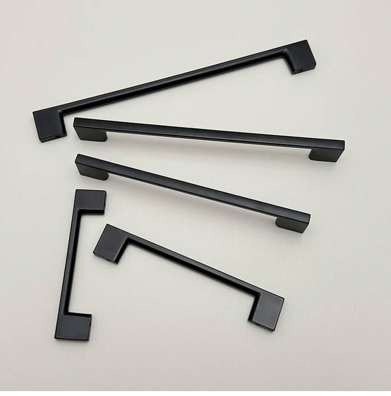 Köprü Siyah 96-128 mm Kulp Mobilya Dolap Çekmece Vestiyer Kulpları-ZİRVE HIRDAVAT