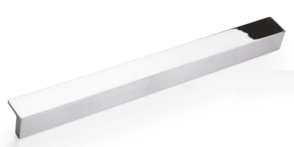 L Alüminyum 128 mm Krom Kulp Mobilya Dolap Çekmece Vestiyer Kulpları 23 mm-ZİRVE HIRDAVAT