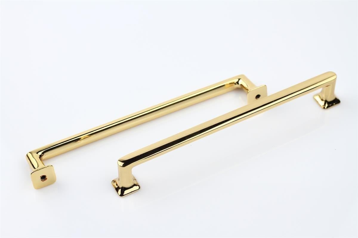 Manço 160 mm Mat Altın Kulp Mobilya Dolap Çekmece Vestiyer Kulpları-İMZA