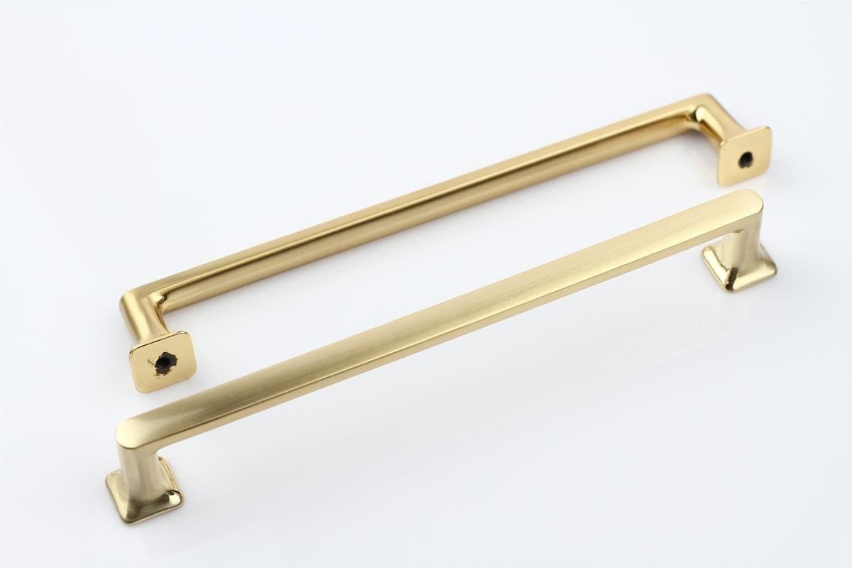 Manço 160 mm Mat Altın Kulp Mobilya Dolap Çekmece Vestiyer Kulpları-İMZA