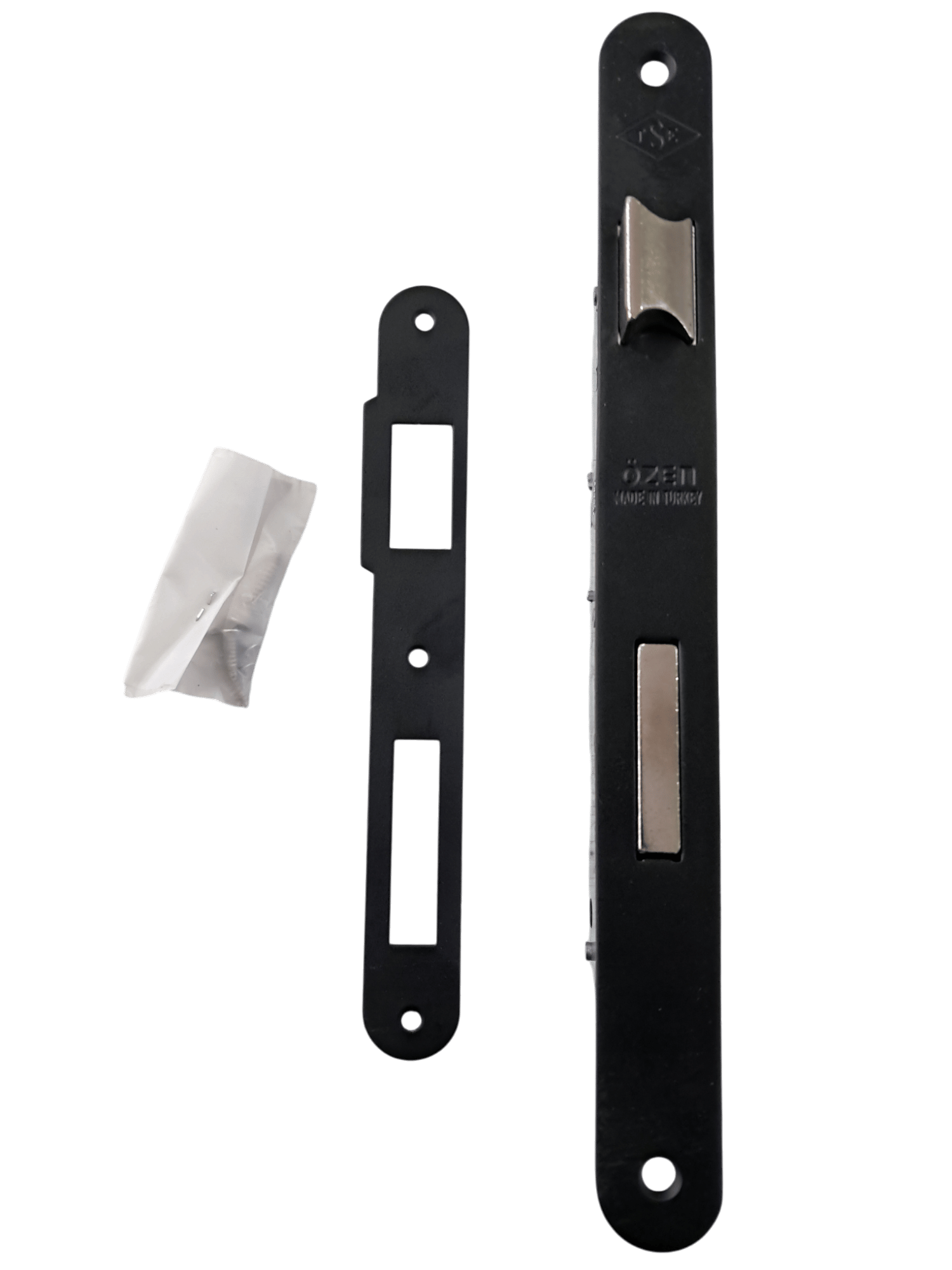 Özen Handles Mat Siyah İç Kapı Gömme Wc Banyo Kilit 40/90/23 Oval 40 Mm 1 Adet-ÖZEN METAL