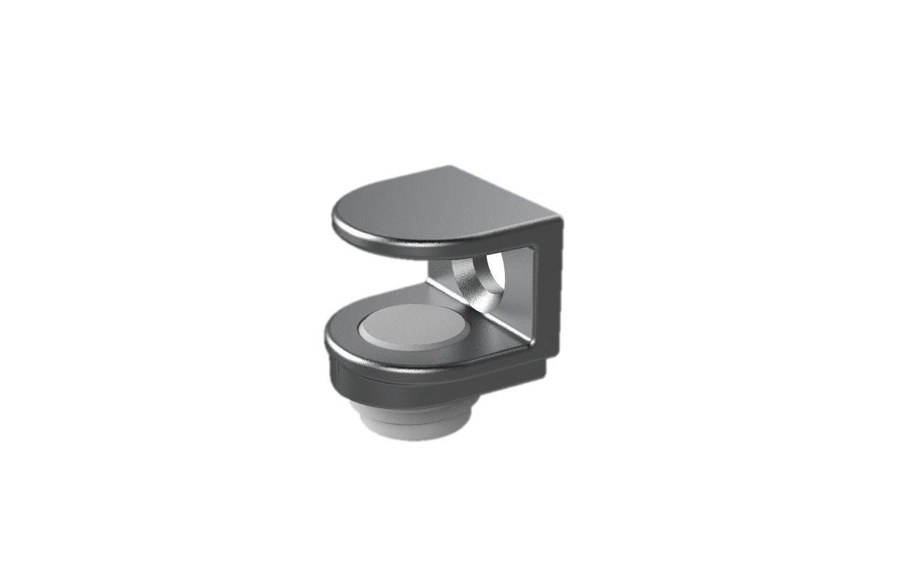 Plastik Vidalı Metal Cam Tutucu Pimsiz Siyah 4 mm-ZİRVE HIRDAVAT
