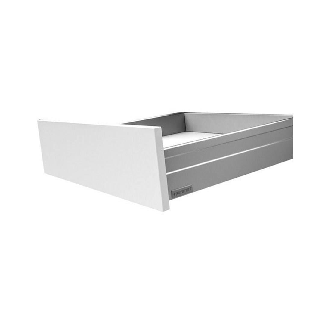 Samet AlphaBox Bordürsüz Metal Yanaklı Gri Çekmece Seti Rayı / 40 Cm-SAMET