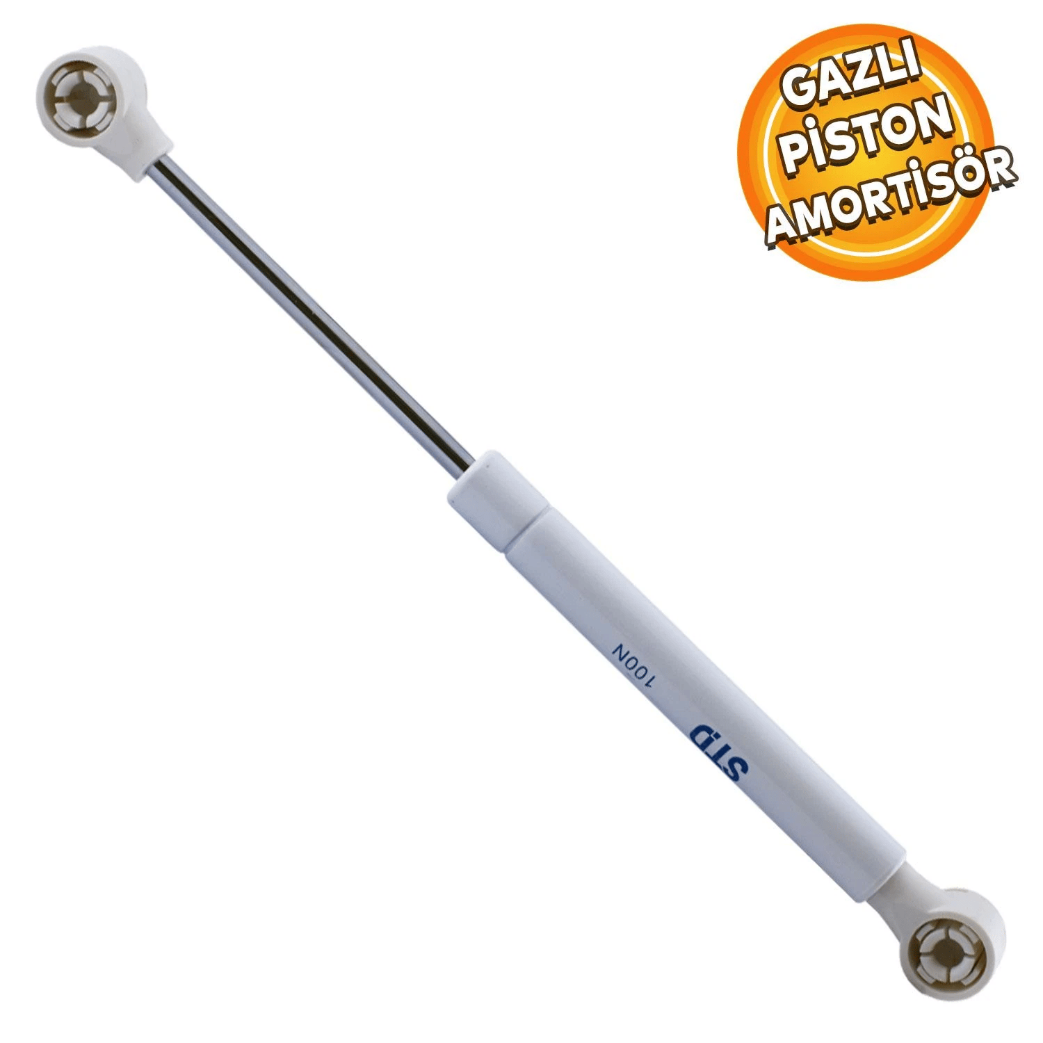 STD Dolap Amortisörü Gazlı Piston Kapak Hidroliği Gri (27 cm 100N)-STANDART CİVATA